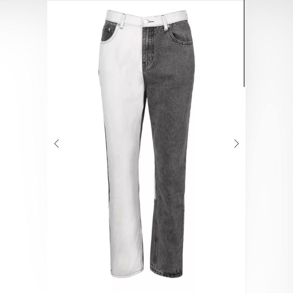 Double Color High Rise Jeans - Picture 4 of 4